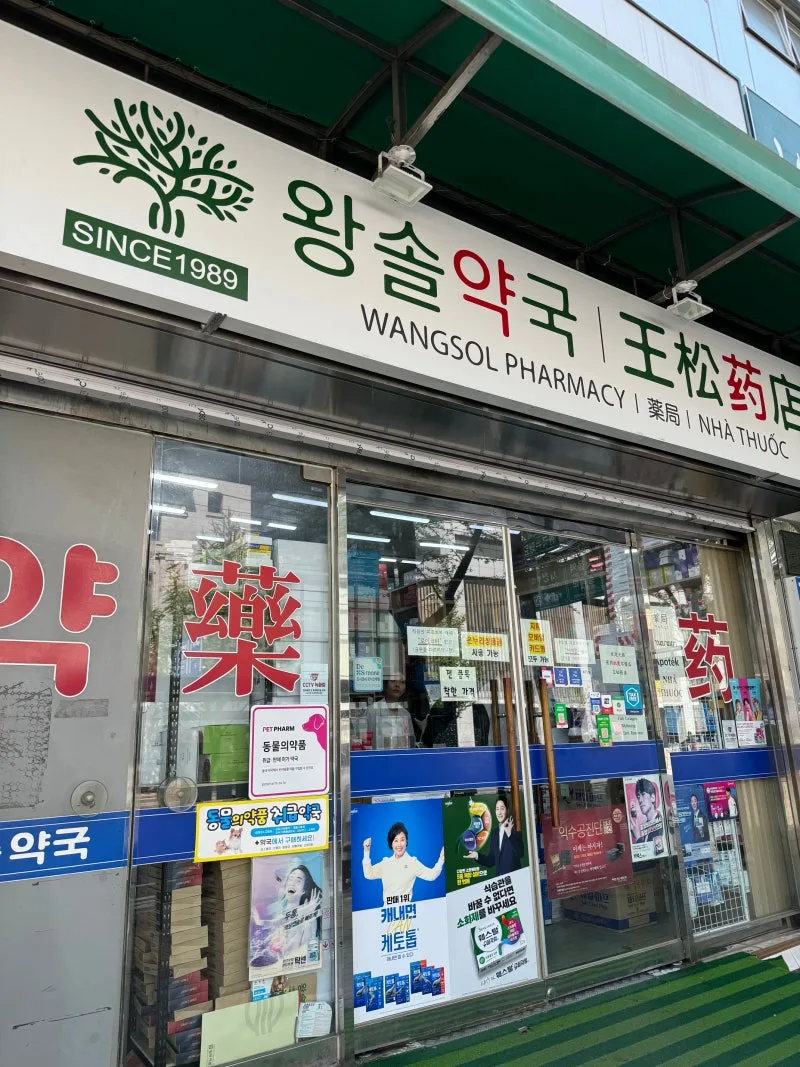 Wangsol pharmacy Namdaemun Seoul vitamins supplements