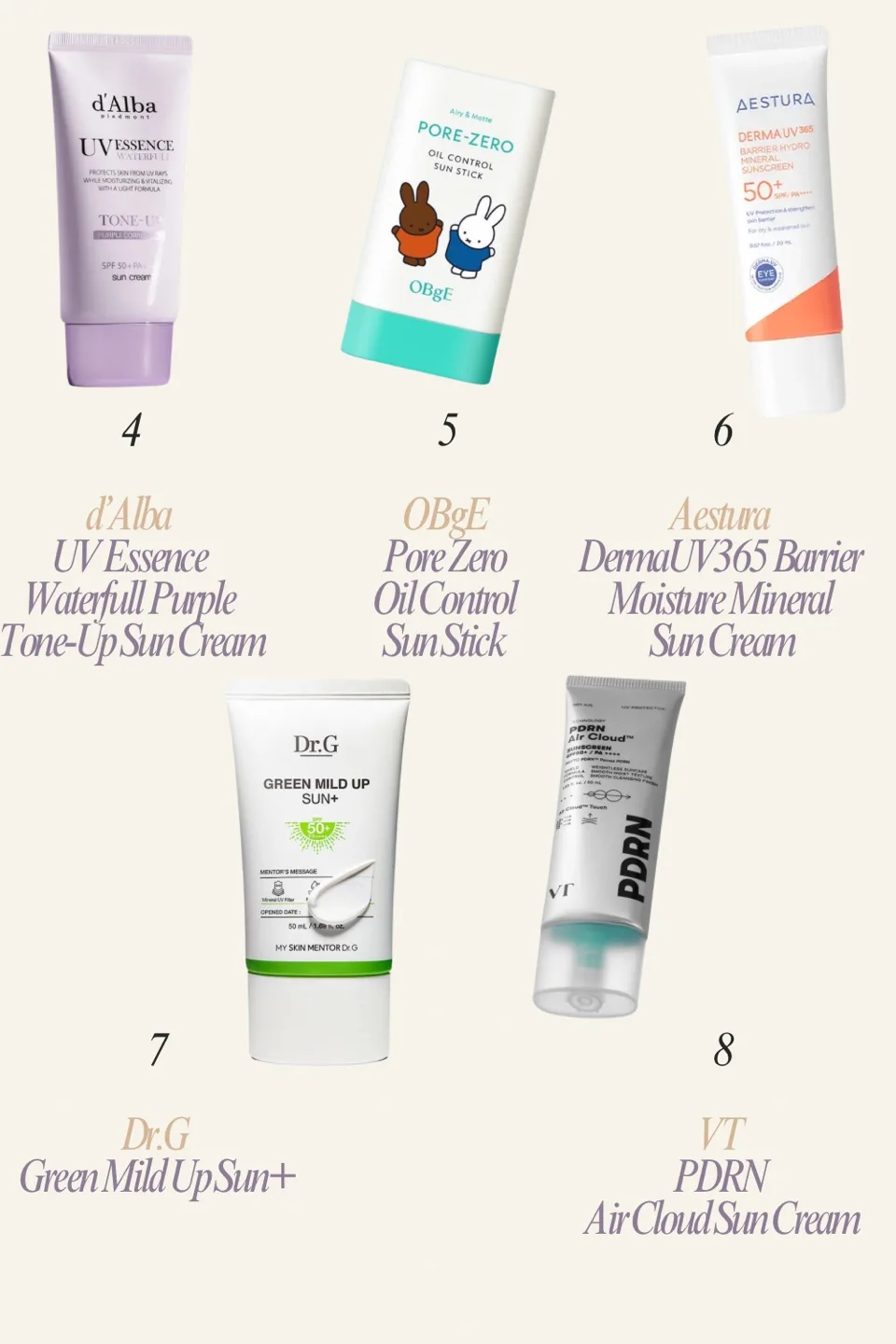 Dr.G Green Mild Up Sun Plus number 7 Olive Young Korea