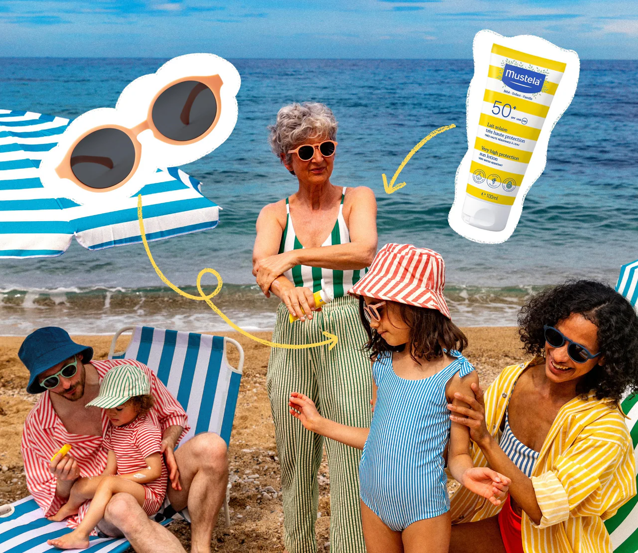 Mustela sunscreen texture swatch no white cast