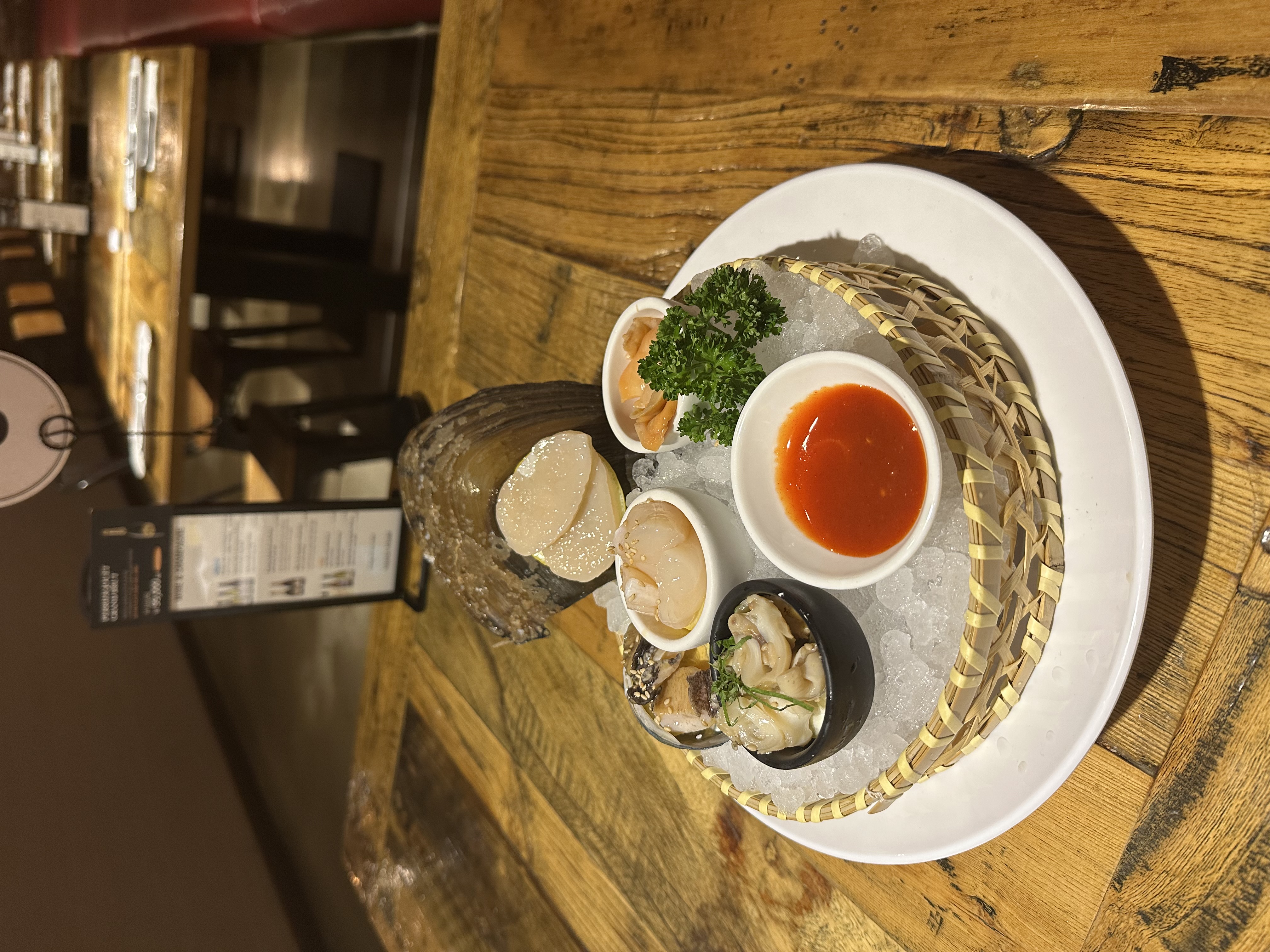 Fresh sashimi and sushi spread at Viking's Wharf COEX